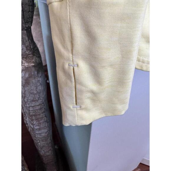 Eddie Bauer Womens 3/4 zip lemony yellow large pullover Recycled Poly spandex - Picture 4 of 4
